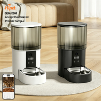 Distributeur automatique de nourriture intelligent WiFi 4L grande capacité pour animaux de compagnie, contrôle par application, distribution programmée et quantitative, portable et moderne