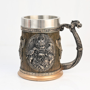 Commande urgente Tasse à <span class=keywords><strong>bière</strong></span> Tankard <span class=keywords><strong>de</strong></span> conception médiévale en résine réutilisable Tasse parfaite pour Halloween Cadeau <span class=keywords><strong>de</strong></span> Pâques - Product Image 3