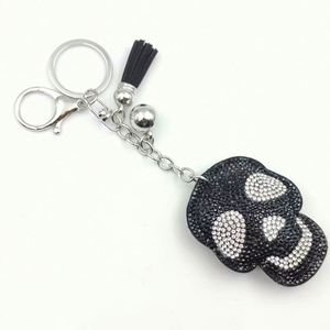 Fashion Glitter Crystal Keychain Purse <b>Charms</b> Handmade Gifts Rhinestone Skulls Diamond Bag Pendants <b>Keyrings</b> - Product Image 3