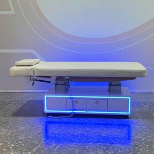 Wss Multi-Motor Electric Adjustable <b>Massage</b> 4 Motor Beauty Salon Facial Salon Spa <b>Massage</b> <b>Bed</b> with Storage and LED Lighting - Product Image 4