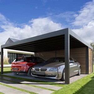 Tùy chỉnh cơ giới vườn thối bằng chứng bền vững ngoài trời nhôm kim loại pergola cho cổng xe - Product Image 1