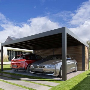 Op Maat Gemaakte Gemotoriseerde Tuin Rot Proof Duurzame Outdoor Aluminium Metalen Pergola Voor Auto Poort