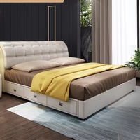 Lit complet de luxe avec rangement intégré, disponible en tailles Queen, Double, King Size et Matrimonial