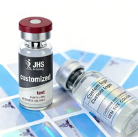 Étiquettes personnalisées pour flacons de peptides PET 3ml 5ml 10ml – Autocollants pour peptides, emballage plat, UV sélectif, hologramme vinyle