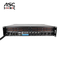 Amplificateur de puissance ASCSONIC AT6000Q Pro Audio 8000W 4 canaux classe TD 2U pour karaoké