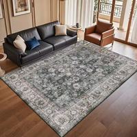 Tapis 3D Boho personnalisé pour salon et tapis persans d'Iran, antidérapant, adapté aux animaux domestiques, lavable