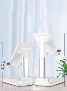 Supporto per Telefono Pieghevole e Regolabile in Altezza e Angolazione, Universale per Cellulari e Tablet, Stand da Scrivania Portatile - Product Image 3