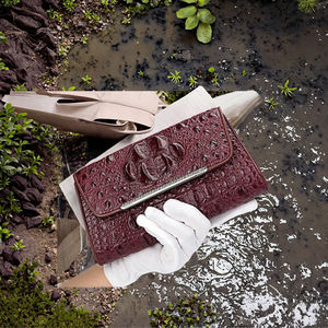 Cartera de Mano de Cuero Genuino Vintage para Mujer, con Cierre Antirrobo, Gran Capacidad, Venta al Por Mayor - Product Image 2