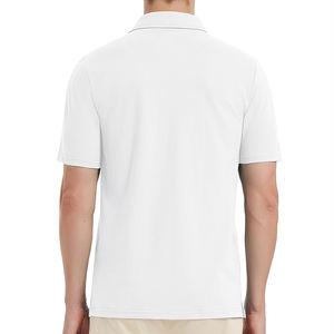 Polos pour hommes de qualité supérieure 100% coton respirant à séchage rapide Polos pour hommes sur mesure pour la vente en ligne - Product Image 4