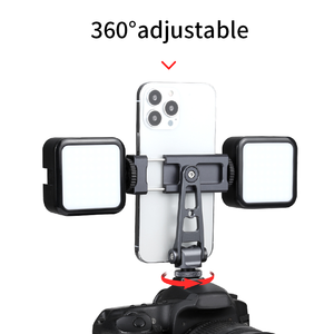 Trípode universal Soporte para teléfono inteligente Adaptador de soporte Abrazadera ajustable para teléfono Soporte de teléfono de metal con zapata fría - Product Image 6