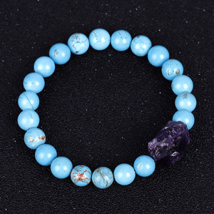 Commercio Assicurazione Prezzo All'ingrosso Della Fabbrica 8 MILLIMETRI Lapis Lazuli Irregolare <span class=keywords><strong>Ametista</strong></span> <span class=keywords><strong>Bracciale</strong></span> - Product Image 5