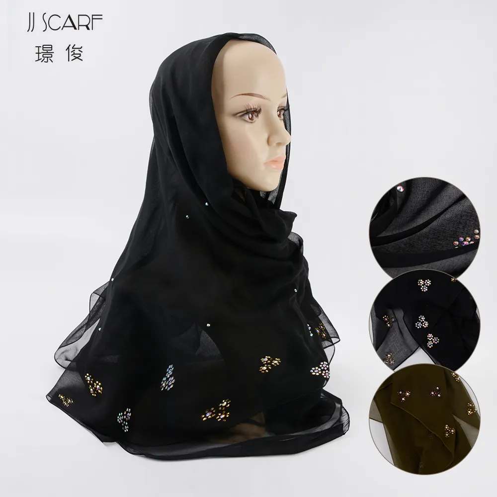 Mode en gros design fantaisie style turc carré personnalisé voile femmes écharpe