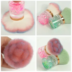 Brosse à poussière pour ongles, manche en plastique, pour enlever la poudre, brosse de nettoyage douce pour manucure, accessoires pour ongles en gel, outil. - Product Image 6