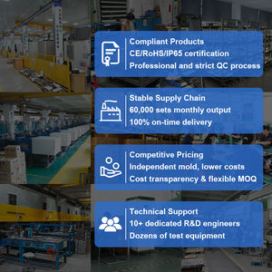 WONTECH Tuin Patio Erf Garage IP67 Waterdichte Buiten Wandmontage Staander Solar Lampen Bewegingsmelder Staander - Product Image 6