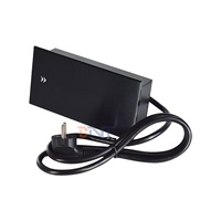 Prise électrique de table Euro à ouverture coulissante en alliage d'aluminium CE, 2 prises CA, USB A+C, IP44, courant nominal 16A