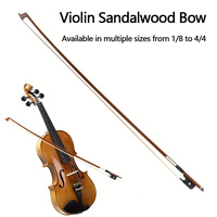 Archet de violon professionnel 1/2 ,1/4, 1/8,3/4,4/4 en bois de santal et crin de cheval archet de violon fabriqué à la main accessoire d'instrument d'arc de violon