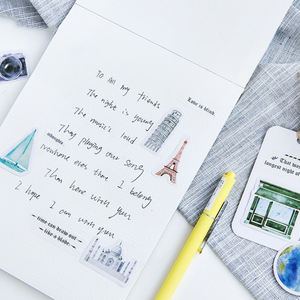 46 autocollants par paquet pour <span class=keywords><strong>scrapbooking</strong></span>, thème <span class=keywords><strong>vacances</strong></span>, pour <span class=keywords><strong>album</strong></span>, journal, étiquettes d'appareil photo, autocollants pour étudiants - Product Image 5