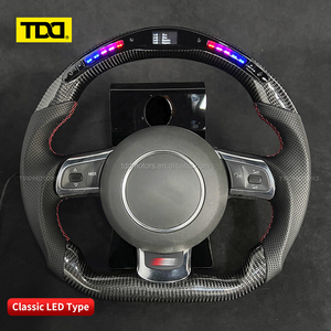 พวงมาลัยคาร์บอนไฟเบอร์แบบสปอร์ต TDD LED สำหรับ Audi A3/A4/A5/A6/A7/A8/Q5/Q7/TT/RS3 RS4 RS6 แบบกำหนดเอง - Product Image 3