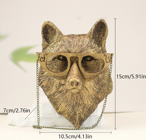 Bán Buôn Tùy Chỉnh Treo Tường Điêu Khắc Nghệ Thuật Trang Trí Nội Thất Giả Đồng Gấu Hươu Động Vật Đầu Tường Trang Trí - Product Image 5