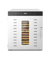 Déshydrateur domestique et professionnel 12 plateaux avec LED intégrée et contrôle intelligent de la température pour fruits et légumes