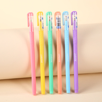 Stylo Gel Macaron en Gros, Design Frais et Mignon, Séchage Rapide, Sans Fuite d'Encre, Corps Antidérapant, Stylo Neutre pour Étudiants et Bureau