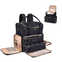 Sac à dos de transport personnalisé pour vernis à ongles, lampe, kit de technicien, organiseur de rangement pour outils de manucure