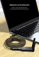 DT-5037(2nd) Kabel Ekstensi Data USB2.0 Kecepatan Tinggi 480Mbps Male ke Female 10M 15M 20M 25M 30M untuk Komputer Printer