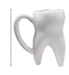 Décoration dentaire en céramique la plus populaire en forme de dents, cadeaux polyvalents pour l'hygiène buccale, pour l'artisanat, tasses, dents décoratives, marque ZZZU - Product Image 1