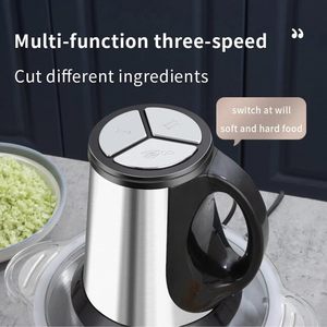 Hot Sale Multifunctional Kitchen Food <b>Grinders</b> <b>Meat</b> Chopper Small 2L 3L Electric Stainless Steel <b>Meat</b> <b>Grinder</b> for Home - Product Image 3