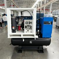 Compresseur tout-en-un à entraînement par courroie, refroidi par air, lubrifié, avec moteur et groupe électrogène 7.5KW 11KW 15KW 22KW Triphasé - Stock disponible
