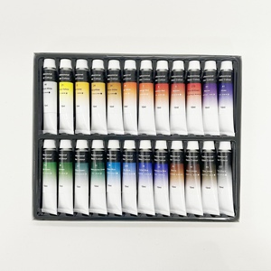 Fournitures artistiques, ensemble de peinture à l'<span class=keywords><strong>aquarelle</strong></span> professionnel personnalisé, 12 ml, 24 couleurs en tubes pour les enfants, les artistes, le dessin sur toile et sur papier - Product Image 6