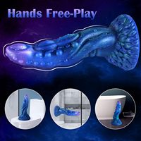 Dragon Silicone Énorme gode anal avec de puissantes ventouses Gode de jeu mains libres