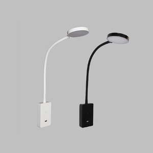 Modern Touch Control Flexible Neck <strong>Memory</strong> Function <strong>LED</strong> Wall <strong>Lamp</strong> Reading Light with <strong>USB</strong> 2A Charging - Product Image 3