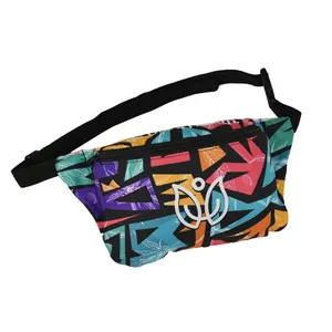 Atacado Multifuncional Poliéster Saco Impermeável Fanny Pack Cintura Para Mulheres Homens Bum Bag