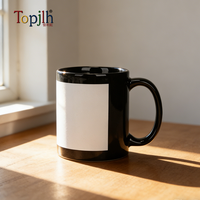 Tasses en céramique blanches enduites de 11 oz, personnalisables avec impression de logo par sublimation couleur, vierges pour transfert thermique DIY, diverses couleurs