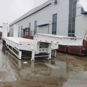 Semirremolque de plataforma baja hidráulica de 3-5 ejes, 1-2 toneladas, con cuello de cisne, 12.5x2.5x1.5m, Fengniao Shandong China - Product Image 5