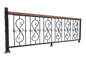 SHUNUO <span class=keywords><strong>Garde</strong></span>-<span class=keywords><strong>corps</strong></span> en fer forgé <span class=keywords><strong>moderne</strong></span> et simple, <span class=keywords><strong>garde</strong></span>-<span class=keywords><strong>corps</strong></span> solide, garantie 5 ans, résistant à la rouille, installation facile pour l'intérieur - Product Image 4