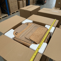 Sac de transport pour chat YAOYUE en liège, type T, avec dos en maille rétractable, léger et portable
