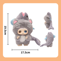 Peluche Personnage de Dessin Animé, Poupée en Peluche Personnalisée, Mascotte Douce, Cadeau Promotionnel