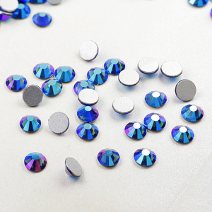 Yantuo Wholesale Ss6 Ss8 Ss10 Ss12 Ss16 Ss20 Ss30 Non Hotfix Montana AB Strass Nail Art Crystal Flatback Glass Crystal in Bulk - Product Image 3