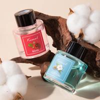 Diffuseur de parfum en verre transparent de 50 ml, nouveau design luxueux, marque privée, pour la maison, le bureau, la chambre à coucher