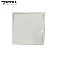 GYPTEK ADS-3002 Panneau d'accès moderne en acier avec ouverture par bouton-poussoir, ignifuge, pour grille de plafond d'hôtel 300x300 mm