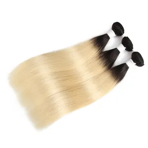 1/3/4 1B-613 Blonde Straight Hair Bundles Brazilian Remy Human Hair Extension Honey Blonde Bundles 8- 40 Inch Free Shipping