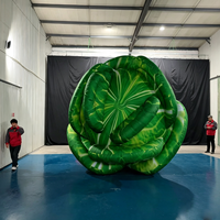 Modèle de chou gonflable géant personnalisé de 6 m, ballon de légume vert pour la promotion en supermarché, décoration d'événements en plein air
