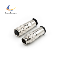 LECHUAN AISG C091 Amphenol Binder Factory Metal 5Pin 7P IP67 Screw Sensor Female Plug M16 Waterproof Circular Signal Connector