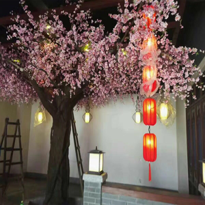 Árbol de melocotón artificial grande y flor de <span class=keywords><strong>cerezo</strong></span>, accesorios de jardín para decoración de restaurante - Product Image 5