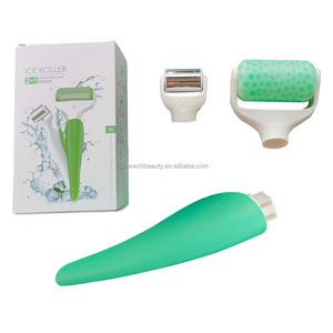 Meilleures ventes Maison Petit Masseur Santé Rouleau de Glace Visage Yeux Corps Massage Froid Vert Visage Beauté Soins de la Peau Ensemble Produits de Beauté - Product Image 2
