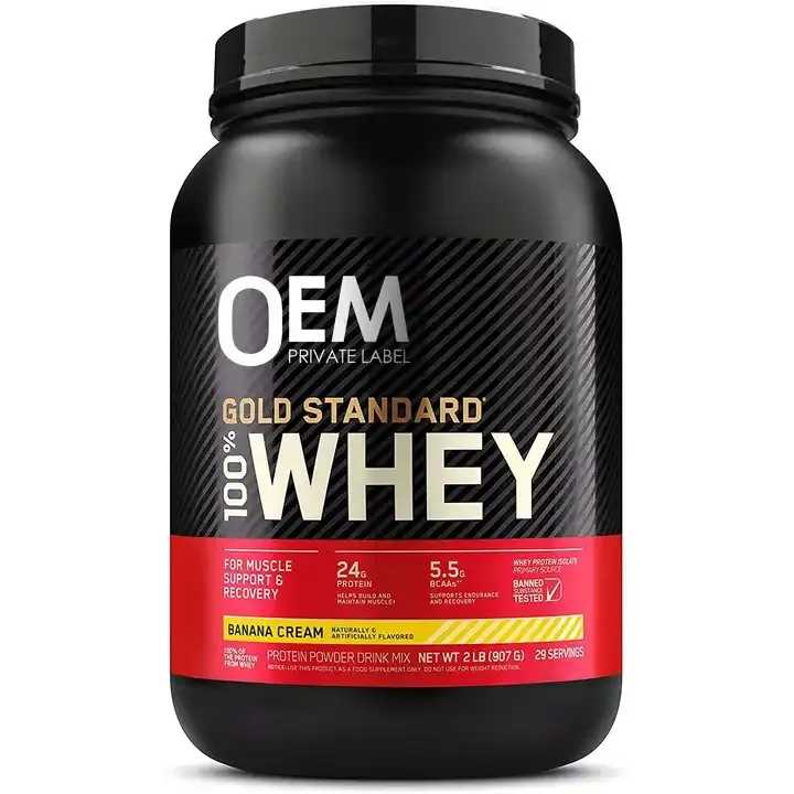 Bubuk Protein Whey binaraga olahraga suplemen nutrisi mengisolasi konsentrat hidrolisat otot Whey Protein murni