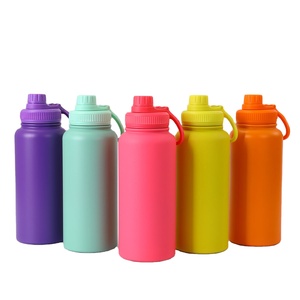 silverjet Stainless Steel Water <b>Bottle</b> 32oz Thermal Insulation Large Capacity Outdoor Camping Drinkware With Lid - Product Image 2
