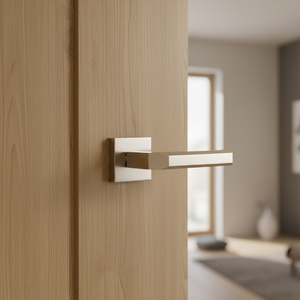 <span class=keywords><strong>Maniglia</strong></span> per Serratura a Leva in Lega di Zinco Argento, Design Moderno, per Porte Interne in Legno, Set di Accessori Hardware, Vendita Diretta dalla Fabbrica - Product Image 6